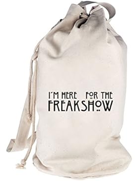 Shirtstreet24, AHS - Freak Show, bedruckter Seesack Umhängetasche Schultertasche Beutel Bag