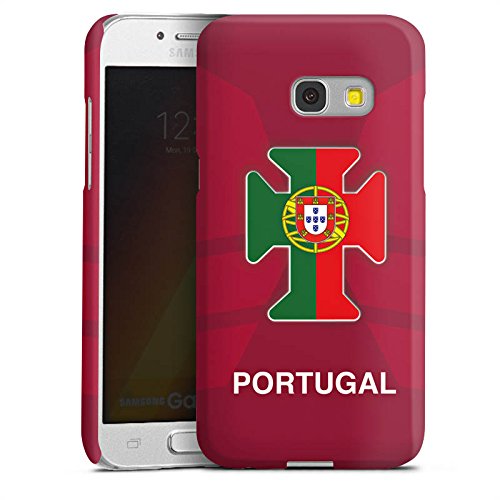 Samsung Galaxy A3 2017 Hülle Premium Case Cover Portugal EM Trikot Fußball Europameisterschaft