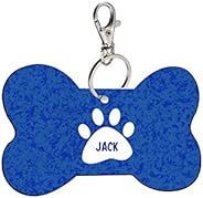 Sky Trends Bone Shape Collar Locket/Pendant for Dogs & Puppy -544, Multicolour, Medium, 1 Count - 