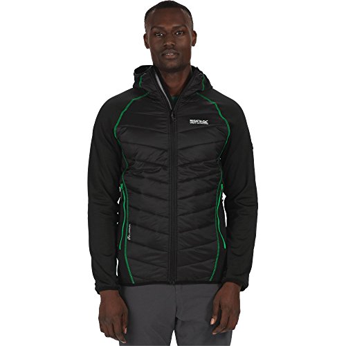 Regatta Herren Andreson II Hybrid Jacke Schwarz / Schwarz 4XL