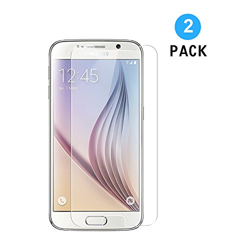 Samsung Galaxy S6 Panzerglas Schutzfolie, [2 Stück] Hi-Luck 0.33mm Premium Ultra-Klar Glasfolie Displayschutzfolie Schutzglas für Samsung Galaxy S6 (9H, Anti-Kratzer, Blasen-frei)