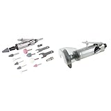 160 mm Silverline 783100 - Amoladora angular  (tamaño: 160mm, pack de 15) + 598446 - Amoladora recta neumática (75 mm)