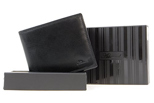 ASHWOOD - Cartera clásica con Caja de Regalo - Cuero - VT Negro