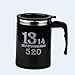 Produktbild QLL Self Stirring Mug Edelstahl Elektrische Faule Selbstmischender Kaffee Tee Mischbecher im Buero ode zu Hause Rosa 300 ml , Black , 400ml