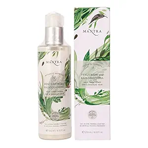 Mantra Fenugreek and Rajanigandha Hair Conditioner Dry & Damaged Hair 250ml, Authentic Ayurveda, Sles, Silicone, Paraben & Soap Free, No Artificial Colours & Fragrances