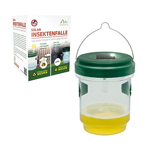 Gardigo Solar Insektenfalle 2er Set 2in1 Wespenfalle und Mückenfalle mit Solar-LED-Leuchte - 7