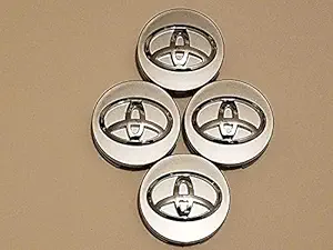 AutoMopix  Customize 4pcs Chrome 5.6cm Car Emblem Badge Wheel Hub Caps Centre Cover