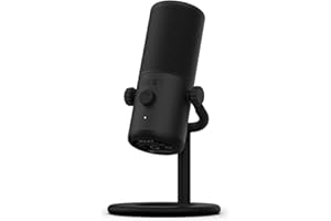 NZXT Capsule Mini USB Microphone – AP-WMMIC-B1- High Resolution – Cardioid Polar Pattern – Ideal for Streaming, Content Creation & Podcasting – Built-in Pop Filter - Adjustable Stand – Black