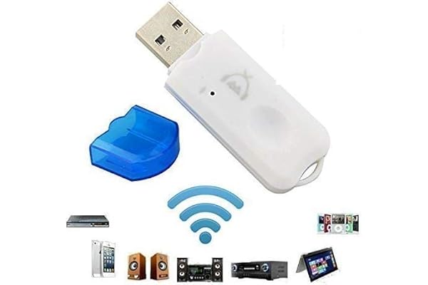 MODERN IN Wireless Bluetooth Receiver Dongle 4.0 USB Audio Adapter - Aux Handsfree Kit for Speaker System, Home Theater