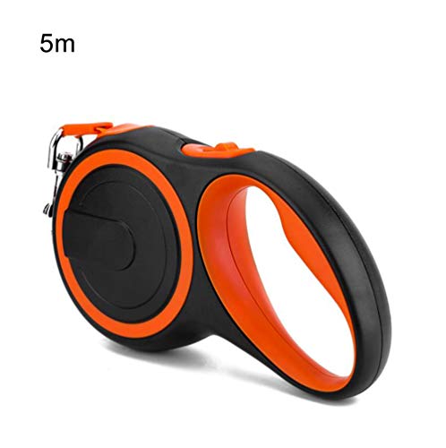 Preisvergleich Produktbild Catkoo Hundeleine, 3 / 5 m, stark, automatisch, ausziehbar, 5 m, Schwarz