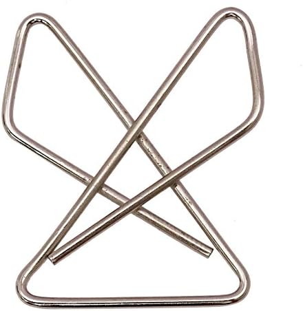 Butterfly Shape Paper Clamp Smooth Finish Paper Clamp Steel Wire Paper Clamp Ideal For Office- Pack of 2 (100 Pcs)
