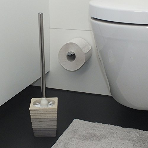KELA 22804, WC-Bürste und Behälter, WC-Garnitur, Poly, Valura, Braun - 5