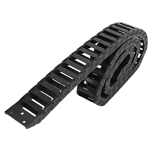 Draht Schleppkette – SODIAL(R) 100cm R3.5cm Kunststoff offener Typ Draht Energiekette Schleppkette 10mm x 30mm - 2