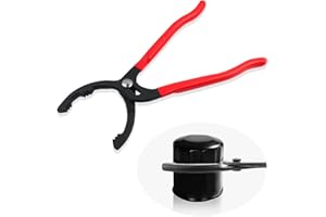 GTLM 30cm Oil Filters Removal Specialty Tool Oil Filter Wrench,3-Position Adjustable+15°Bent Angle Head Design Oil Filter Pliers for 45-150mm Engine Filters,Conduit,Fittings