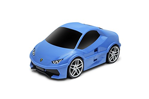 Preisvergleich Produktbild PACKENGER Lamborghini Huracan Kinderauto Koffer Trolley (Blau)