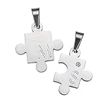 puzzle kette mit gravur Maße: Anhänger: ca. 3,0 x 2,5 Zentimeter + Kette: ca. 50 Zentimeter
