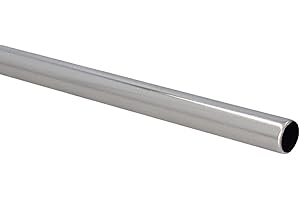 Sento Metall Zubehör für Ø 16 mm Gardinenstangen in Edelstahl Optik Ø 16mm Stange 200cm