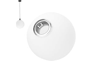 Angoily Pantalla De Vidrio Lampara, G9 Esmeriladora Pantalla De Lámpara De Globo, Pantalla Esférica De Cristal Para Instalación De Apertura De Iluminación Colgante Lámpara De Pie