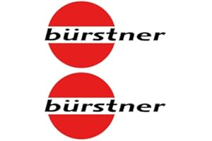 SUPERSTICKI 2 x bürstner 45cm x 25cm Aufkleber Sticker wohnmobil Camper Wohnwagen Caravan aus Hochleistungsfolie Aufkleber Autoaufkleber Tuningaufkleber von aus Hochleistungsfolie für alle glatt