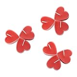 --- Velas aromáticas con forma de corazón de Leisial, 9 unidades, para bodas o aniversarios, Rojo, talla única