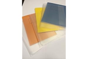 SHOP INC LTD Pack of 10 Quality 9"x7" Plastic Exercise Book Covers - Slip on Jackets