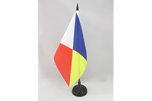 AZ FLAG Bandera de Mesa de los MAYAS 21x14cm - BANDERINA de DESPACHO CIVILIZACIÓN Maya 14 x 21 cm