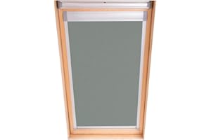 BLOC BLINDS Bloc Skylight Blind for Velux Roof Windows Blockout, Pewter, M06