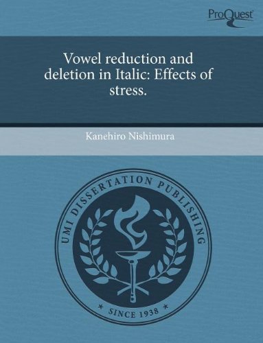 Preisvergleich Produktbild Vowel Reduction and Deletion in Italic: Effects of Stress