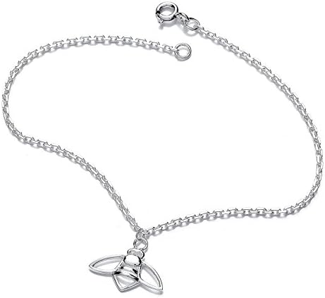 Sweet Silver Sterling Silver Gift Sentiment Card Bee Bracelet of 19cm