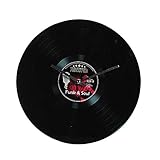 Preis am Stiel Wanduhr ''Schallplatte Funk & Soul'' | Modern | Groß | Design
