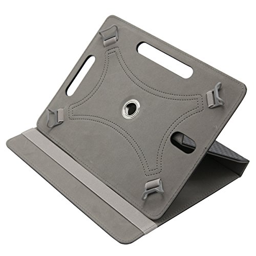 Funda para Tablet 10 Pulgadas Universal Funda Tablet 10.1 Samsung Galaxy Tab Huawei Mediapad t5 Lenovo Tab4 10 Samsung Galaxy Tab a6 360 Grados de Rotación Material PU Disipación de Calor Negra