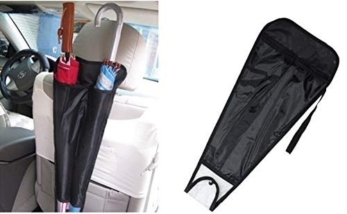 Iktu Universal Foldable Car Auto Seat Back Waterproof Umbrella Storage Organizer Cover Case Long Bag Pouch Car Accessories (Pack of 4)