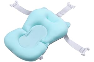 AYRSJCL Bañera De Baño Asiento Cruz Sling Bañera Recién Nacido Bañera Insertar Cojín Plegable Bebé Ducha Admite Accesorios Verde