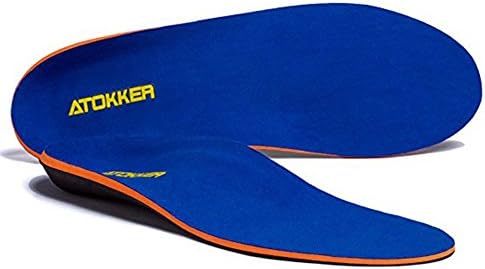 ATOKKER Orthotic Insoles for Flat Feet Full Length Arch Supports, Metatarsal and Heel Cushion for Plantar Fasciitis Treatment for Men's or Women's Shoes/Boots 5 UK - 5.5 UK