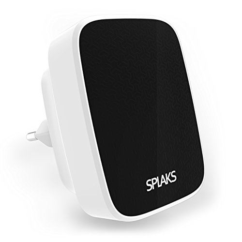 USB Ladegerät, Splaks [Built-in Safety Protection] 3-Port Schnell Aufladen Ladestecker Ladeadapter Ladegerät Charger USB-Netzteil mit Smart-Detective Technologie für iPhone iPad Tablet Samsung Galaxy, HTC, Sony, LG, Nexus,Motorola usw.EU-Stecker, schwarz - 2