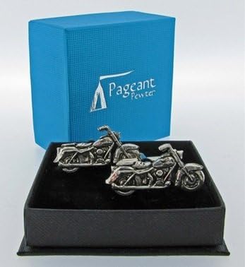 JEWELLERY GIFT PALACEPewter Cufflinks Classic Motorbike