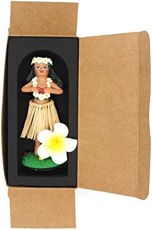 Dashboard Hula Girl,SMYER Hawaiian Hula Girl Dashboard Bobble Doll (raffia skirt)