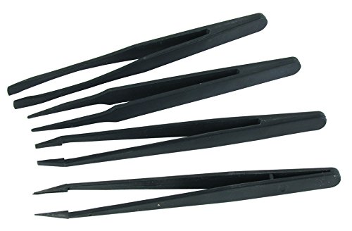 VellemanVTTWSET2 Non-Conductive Tweezers, Multi-Colour, Set of 4 Piece