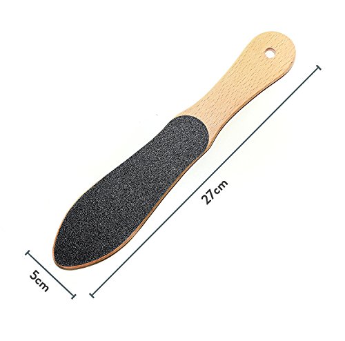 MYPRIMA Profi-Fußfeile / Hornhauttfeile | von Pediküre-Experten empfohlen | Unser Top-Seller | Premium Hornhaut-Entferner / Hornhaut-Raspel / Fuß-Feile | langlebig und effektiv (Holz, 2 Körnungen) - 7