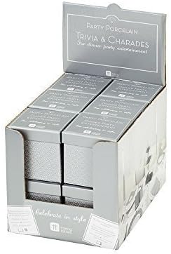 Party Porcelain Silver Dinner Entertainment Box - Trivia &amp; Charades