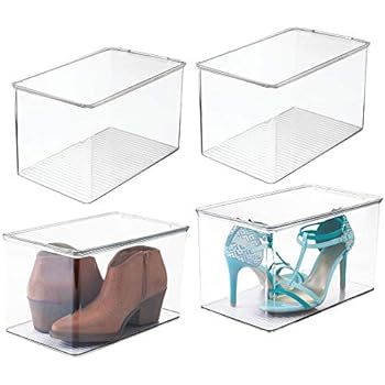 Amazon.de: mDesign stapelbarer Schuhkasten bzw. Schuhkarton