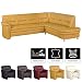 Produktbild Cavadore Ecksofa Cassada mit Schlaffunktion und Federkern / Großes Leder-Schlafsofa mit Relaxfunktion und Schublade als Stauraum / Chromfarbene Füße / Größe: 265 x 90 x 240 cm (BxHxT) / Bezug in 100 % Echtleder / Farbe: Curry (Gelb)