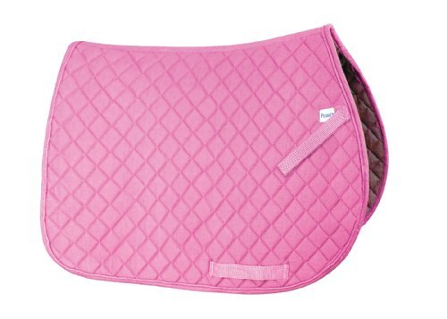 Perri 's Cuero Rosa Diario Saddle Pad