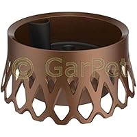 Plastia Grabschale Roseta mit Selbstbewässerung und Wasserüberlauf Friedhof Grab Vase Bronze Ø 30