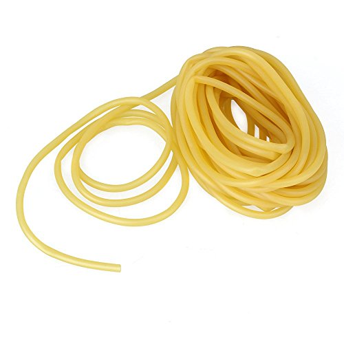 WEONE Ersatz Sicherheit 3 ??x 5mm Naturlatex-Gummiband für Outdoor-Schleuder Katapult Elastic Teil Fitness und Körperbewegung 10M Länge Gelb - 3