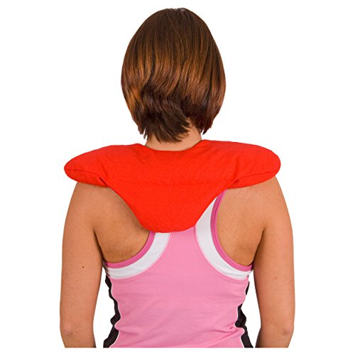 Kirschkernkissen (42×36 cm) aus Baumwolle, 1,4 kg. Das Wärmekissen auch Nackenkissen und Kirschkern Nackenhörnchen für Ofen, Mikrowelle, Heizung und Kachelofen. Geeignet für Wärme und Kältetherapie. - 3