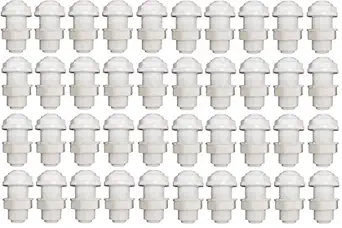 KRPLUS Bulk Head Straight Push Fit RO Cabinet Body Connector 3/8