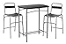 Produktbild Premier Housewares Bartisch und Barhocker 3-teilig schwarz