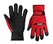 Produktbild AmDxD Damen Baumwolle Winterhandschuhe Sports Winddicht Handschuhe Fahrradhandschuhe Skihandschuhe mit Touchscreen Funktion Rot Handschuhe