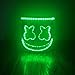 Produktbild YSoutstripdu DJ-Maske für den ganzen Kopf, bunt, Marshmello-Helm, LED, Leuchtend, für Bar, Musik, Cosplay, Party, Konzert, elektronische Musik Festivals, Requisite Grün - Warm Green